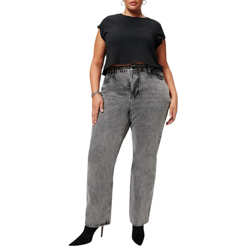 NWT Good American Good ‘90s Loose Fit Straight Leg Jeans Size 18 Retail $155